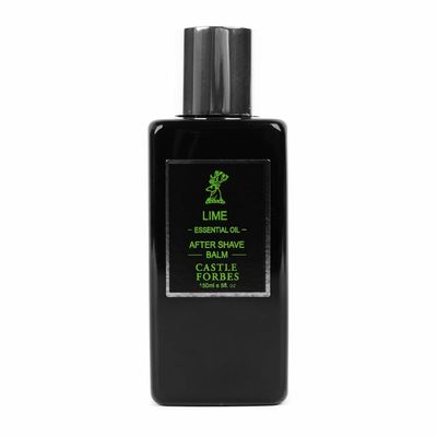 Castle Forbes Lime Aftershave Balm For Men, 5 fl.oz. | Moisturizing After Shave Lotion w/ Essential Oils | Soothing &amp; Refreshing Face Balm | Alcohol Free Post Shave Skincare For All Skin Types