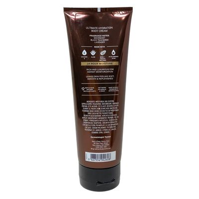 Bath and Body Works Teakwood Men&#39;s Collection Ultra Shea Body Cream and 2 in 1 Hair and Body Wash (2 Pack Bundle)