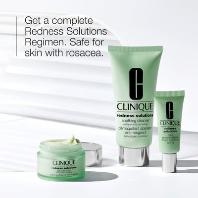 Clinique Redness Solutions Redness Regimen Skincare Set | Cleansing, Calming, Protecting + Appropriate for Skin with Rosacea