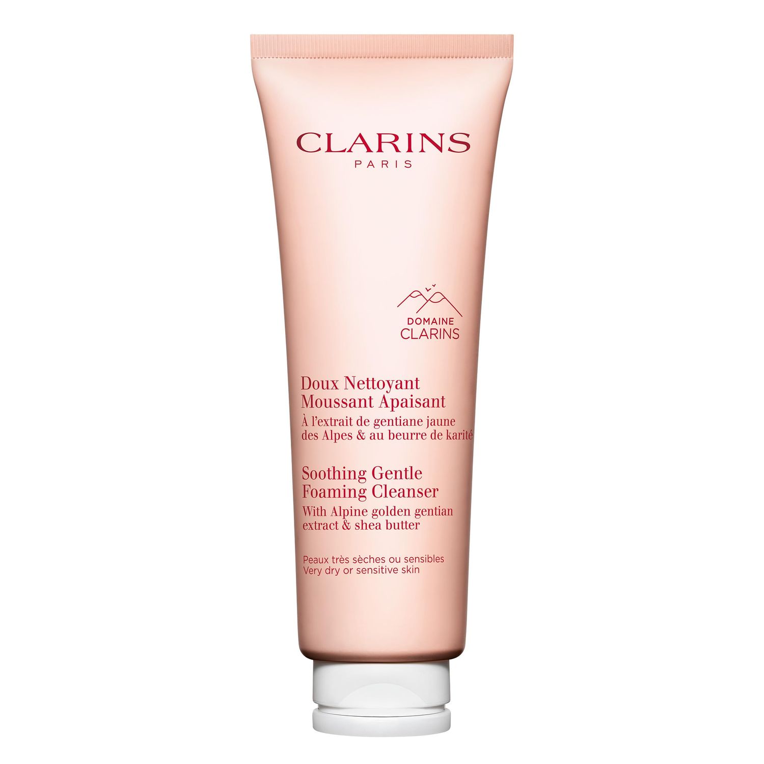 Clarins NEW Soothing Gentle Foaming Face Cleanser | Cleanses, Soothes, and Comforts | Contains Nourishing Shea Butter | Soap-Free| SLS-Free| Very Dry or Sensitive Skin Types | 4.2 Ounces