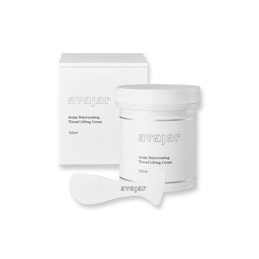 Avajar Thread Cream - Firming Face Cream with Collagen For Extremely Dry Skin | Korean Skin Care Moisturizing Facial Cream | Self Care Night Cream For Neck Firming &amp; Tightening (100ml / 3.38 fl oz)
