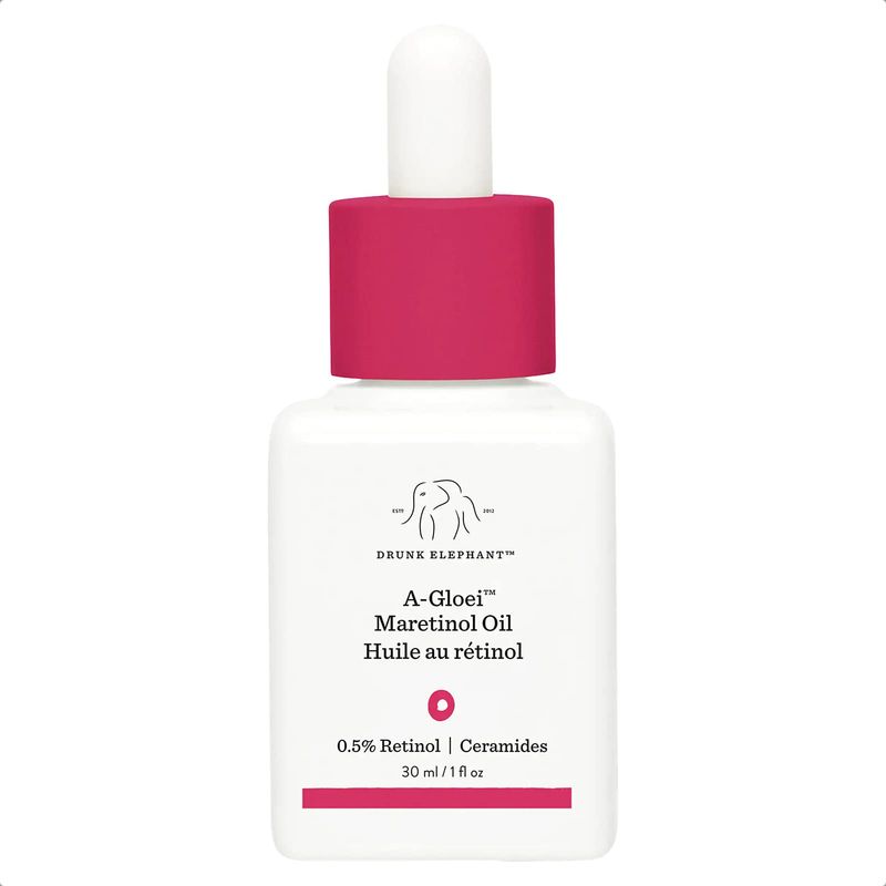 Drunk Elephant A-Gloei Virgin Marula Oil with Retinol. Anti-Wrinkle Treatment for Youthful Looking Skin (30 mL / 1 Fl Oz)