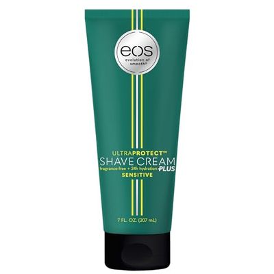 eos UltraProtect Mens Shave Cream- Sensitive, 24-Hour Hydration, Unscented, Non-Foaming Formula, 7 fl oz