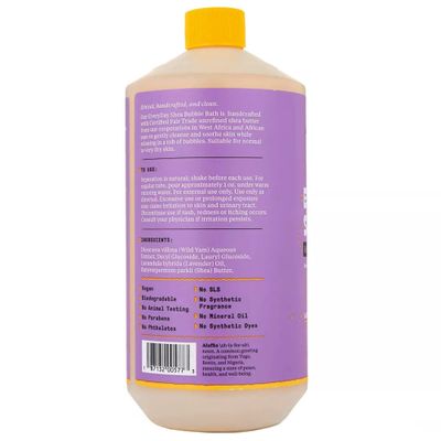 Alaffia Bubble Bath for Women, Lavender, Pump Included - Everyday Shea Butter Formula with Wild Yam, 32 Fl Oz