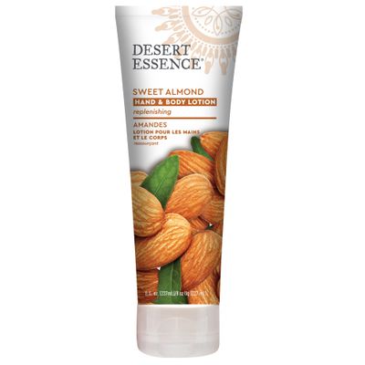 Desert Essence Hand and Body Lotion, Sweet Almond, 8 oz