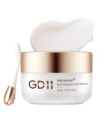 GD11 Premium RX Revitalizing Eye Cream with Metal Massager | Anti-Aging &amp; Anti-Wrinkle Cream That Firms and Lifts the Eye Area with Stem Cell Extract, Shea Butter &amp; Hyaluronic Acid, 1.01 oz.
