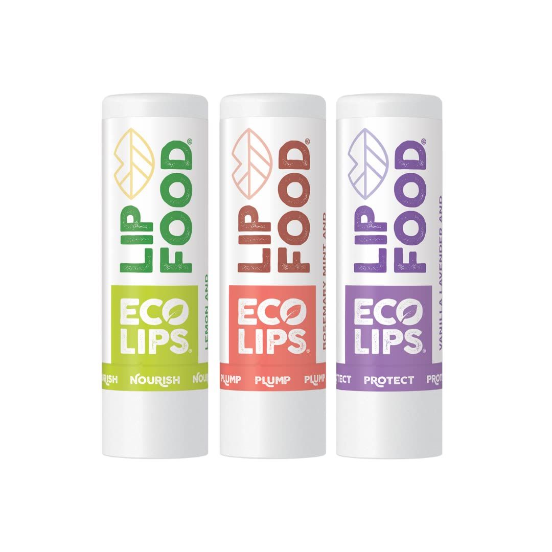Eco Lips Lip Food - Nutrient Dense &amp; Organic Lip Balm (Nourish, Plump and Protect)