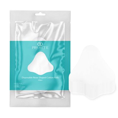 100pcs Disposable DIY Non-Woven Nose Mask Paper by Project E Beauty | Cotton Nose Care Mask | For Skincare &amp; Spa Salon Use | Nose Paper for Toner, Serum, or Lotion (100, Nose Shaped)