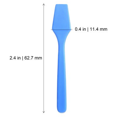 AMT 110 PCS Cosmetic Spatula, 2.5" Make Up Disposable Plastic Spatula, Facial Cream Mask Scoop, Skin Care Plastic Spoon for Mixing &amp; Sampling (110 PCS)