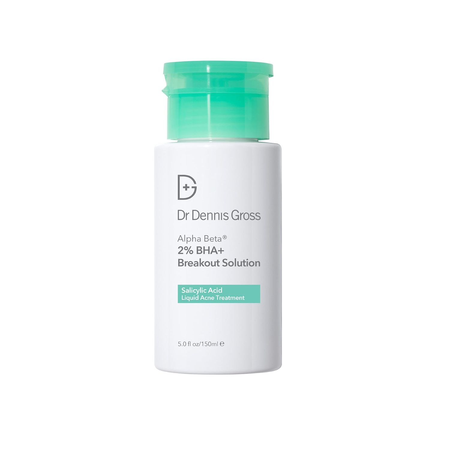Dr Dennis Gross Alpha Beta 2% BHA+ Breakout Solution, Minimizes Pores, Clear &amp; Prevent Breakouts, 5 Fl Oz