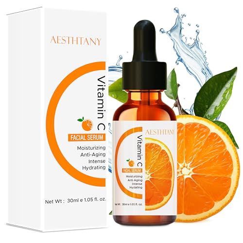 Best Vitamin C Serum for Face with Vitamin E, Retinol &amp; Hyaluronic Acid - Anti Aging Serum Erase Fine Lines, Dark Spots, Wrinkles, Face Moisturizer &amp; Brighten - All Skin Types of Men &amp; Women | 1Fl Oz