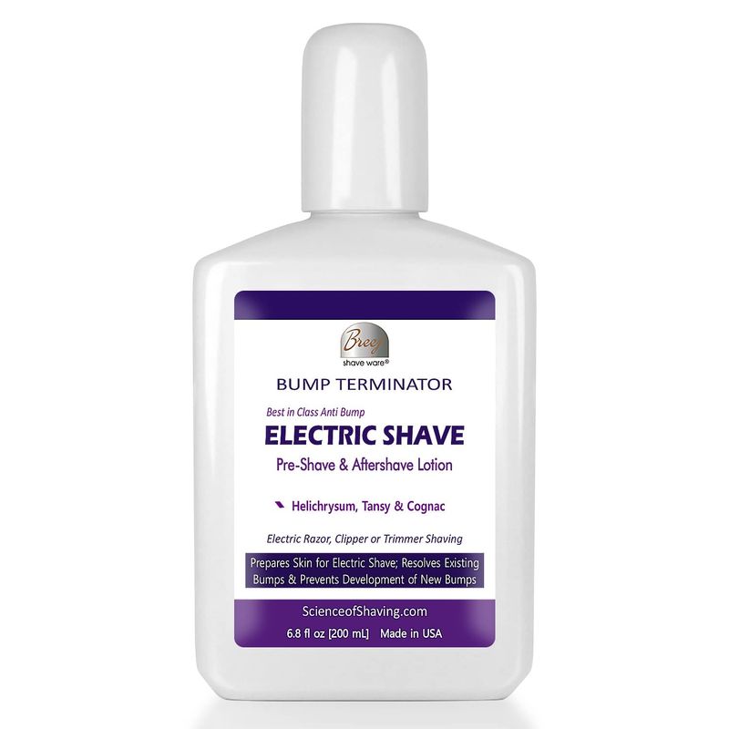 Bump Terminator Pre Electric Shave and Anti Bump Aftershave Lotion | Razor Bumps and Ingrown Hair Treatment | After Shave Bump Treatment &amp; Back Of Head Bumps Remover, 6.8 oz