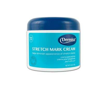 Dermisa Stretch Mark Cream | Contains Cocoa Butter, Vitamin E, Collagen &amp; Elastin | 4 OZ | Pack of 1