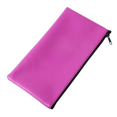 CarryEpic Makeup Bag for Purse, PU Leather Pouch Bags for Cosmetic Purse Cute Make Up Toiletry Pouch for Skincare Travel Purses Traveling Storage Organizer with Zipper for Women Rose Red