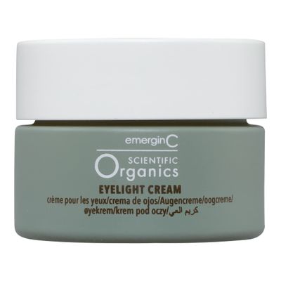 emerginC Scientific Organics Eyelight Cream - Stem Cell Eye Cream with Antioxidants - Anti-Aging Eye Cream Targets Dark Under-Eye Circles for Visible Glow (0.5 oz, 15 ml)