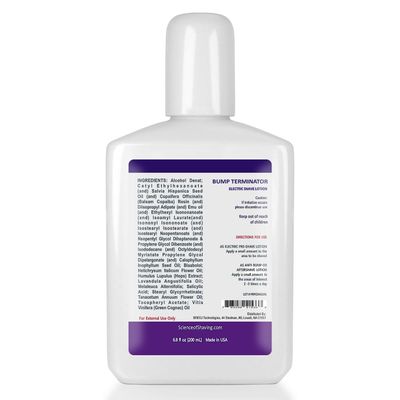 Bump Terminator Pre Electric Shave and Anti Bump Aftershave Lotion | Razor Bumps and Ingrown Hair Treatment | After Shave Bump Treatment &amp; Back Of Head Bumps Remover, 6.8 oz