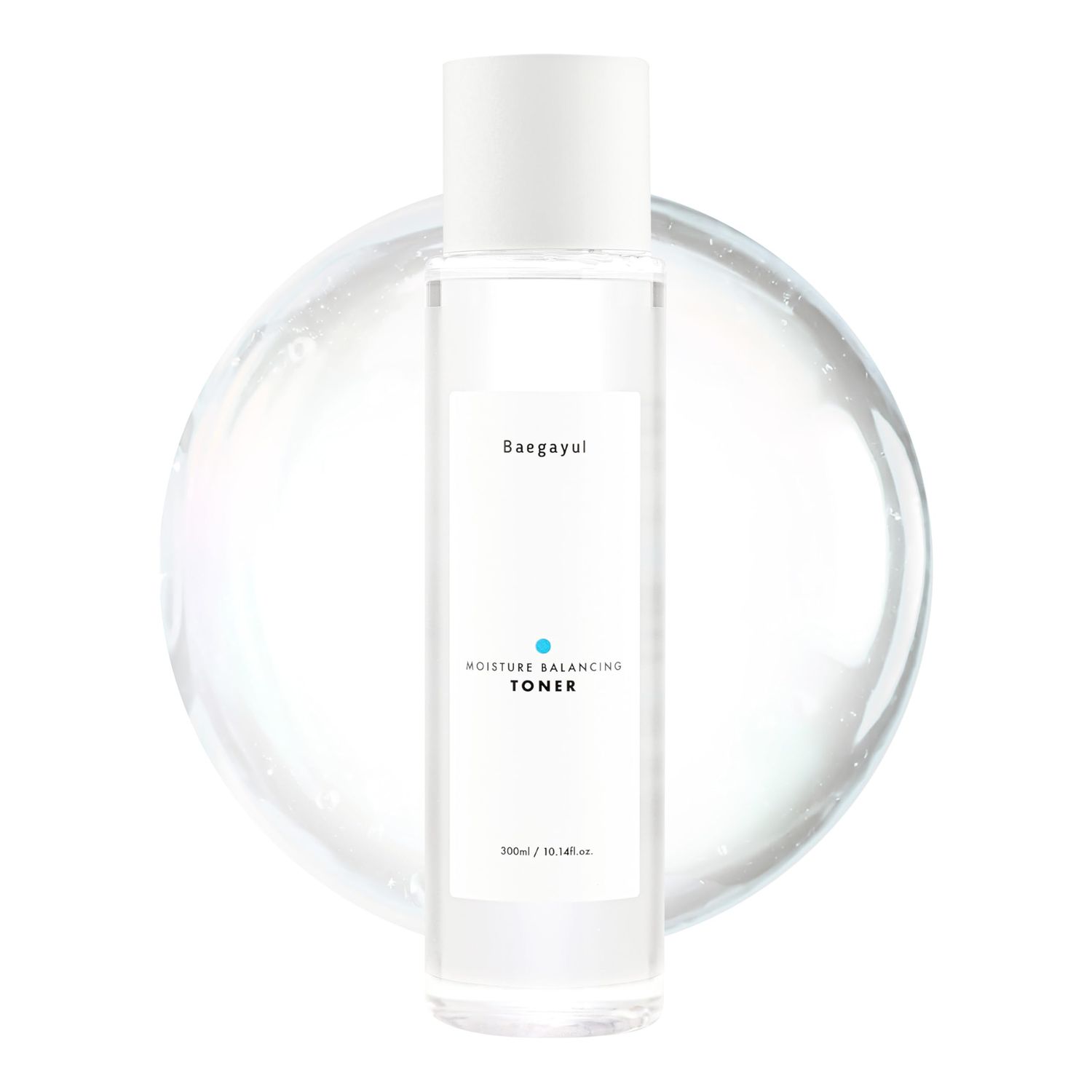 Baegayul Moisture Balancing Toner for Face - Korean Facial Hydrating &amp; Soothing, Exfoliating PHA for Sensitive Skin, Sulfate-Free, Low pH, Gentle Botanical Ingredients (300ml, 10.14fl oz)