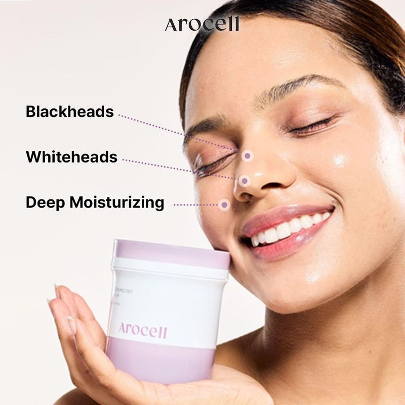 AROCELL Super Collagen Melting Cleansing Balm - Grinding Deep Pore Blackhead Cleanser with Peptide Face Wash Makeup Remover Hydrating Korean Skincare