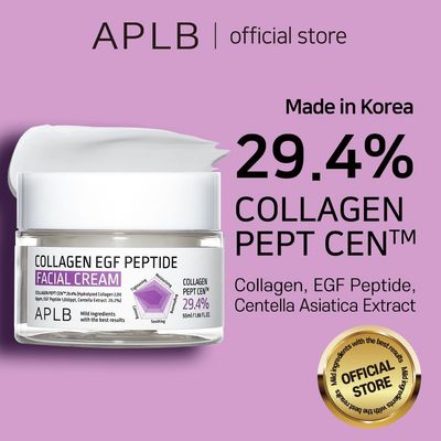 APLB Collagen EGF Peptide Facial Cream | COLLAGEN PEPT CEN 29.4% 1.86 FL.OZ/Korean Skincare, Elasticity care, Deep hydration, Revitalize for gentle and improve skin texture