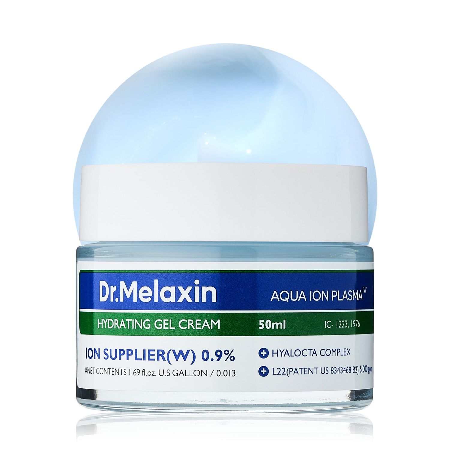 Dr.Melaxin Aqua Ion Plasma Hydrating Gel Cream for Dry &amp; Sensitive Skin, Facial Moisturizing, Korean Skincare 50ml, 1.69 fl.oz