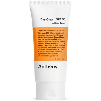 Anthony Day Cream SPF 30 Mens Face Moisturizer with Sunscreen - Anti-aging Face Lotion and Broad-Spectrum Sunblock - Lightweight, Non-Comedogenic Formula for All Skin Types - 3 Fl Oz