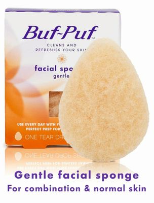 Buf-Puf Reusable All-Purpose Facial Sponge, Gentle (Pack of 6)