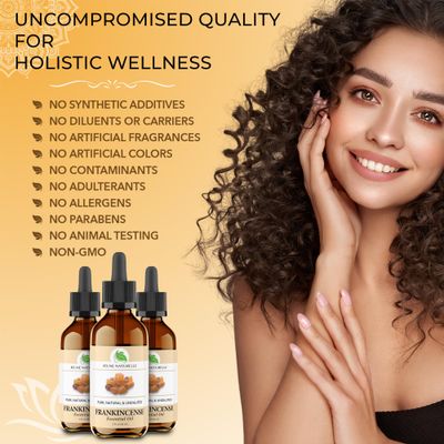 Frankincense Oil - 100% Pure, Natural, Therapeutic Grade Frankincense Oil for Skin, for Body, for Hair, 2 oz