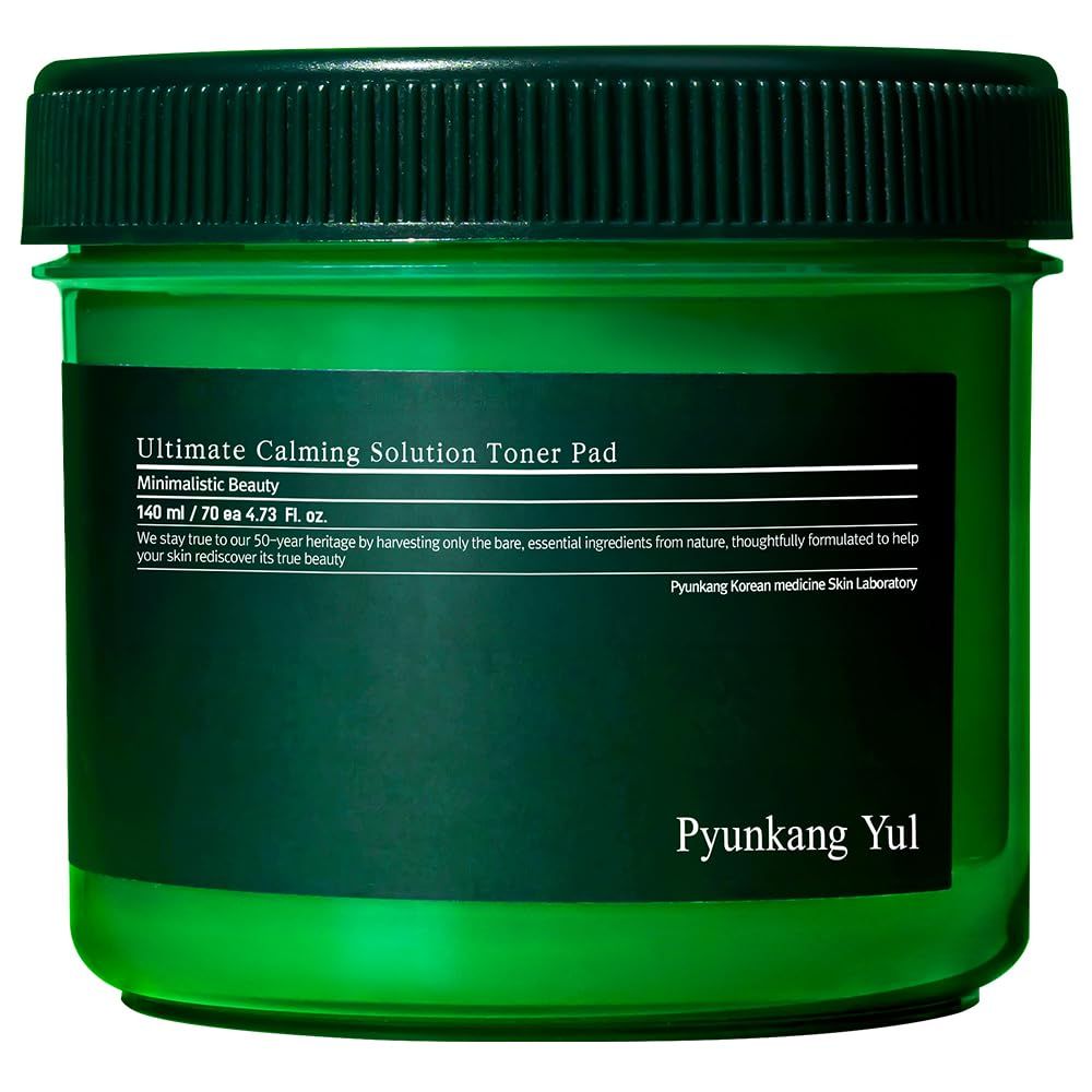 [PKY] Pyunkang Yul Ultimate Calming Solution Toner Pad for Sensitive Skin with Patented Ingredients, Intensely Calms &amp; Soothes Rednes with CICA &amp; Tea Tree, Korean Skincare (70 Pads)
