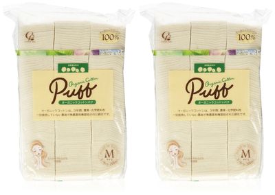 Cotton Labo Organic Cotton Puff - M Size - 200pcs - 2pcs Set