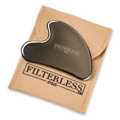 FilterLESS Era Ace of Spades Gua Sha Facial Tool | Stainless Steel Face Massager for Sculpting, Muscle Scraping &amp; Lymphatic Drainage