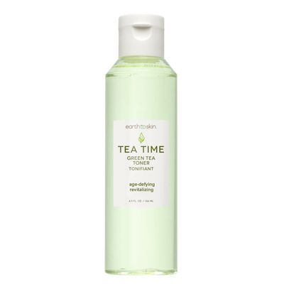 Earth To Skin Tea Time Green Tea Anti-Aging Face Toner, Natural Nourishment, Purify &amp; Cleanse Facial Toner for All Skin Types (4.9 Fl Oz)