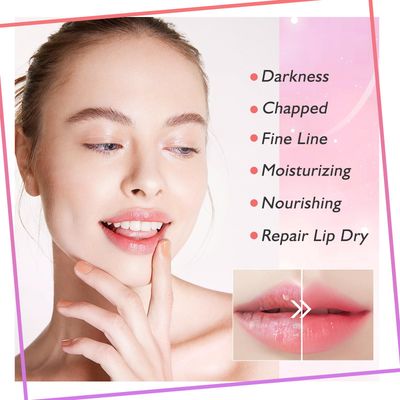 Adofect 30 Pieces Collagen Crystal Lip Masks,Pink Lip Patches&amp; Moisturizers Collagen Lip Pads Great for Hydrating Skin, Anti Chapped &amp; Anti-Aging and Plump Your Lips,Pink