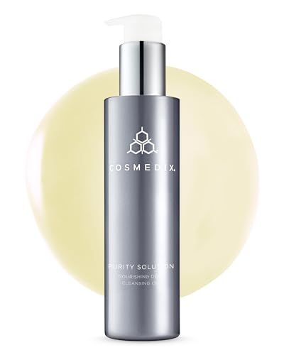 COSMEDIX Cleansing Oil for Face - Purity Solution, Nourishing Deep Cleansing Oil - Makeup Remover &amp; Oil Cleanser for Face Gently Removes Dirt - Argan Oil Facial Wash for Soft &amp; Hydrated Skin