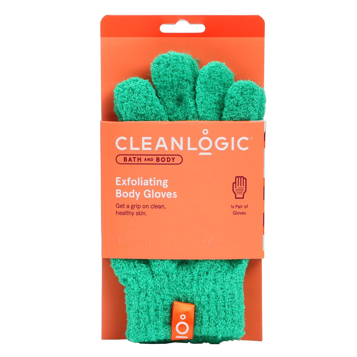 Clean Logic Stretch Bath &amp; Shower Gloves, (1 Pack)