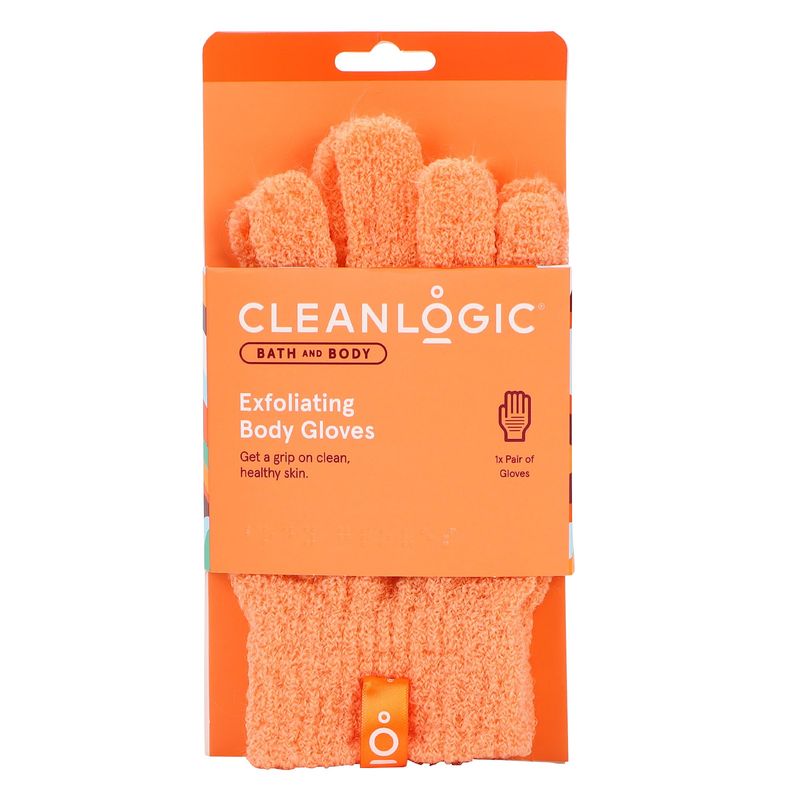 Clean Logic Stretch Bath &amp; Shower Gloves, (1 Pack)