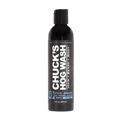Chuck&#39;s Hog Wash - All Natural Beard and Body Wash - The Biker Scent, 8 oz - Leaves Your Beard Softer than its Ever Been and is Suitable for Daily Use