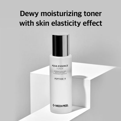 [MEDI-PEEL] Aqua Essence Peptide 9 Toner 8.45 fl oz / 250ml | Anti-Aging Water Glow Up Toner, Collagen Firming Toner | Korean Skincare, For All Skin Types