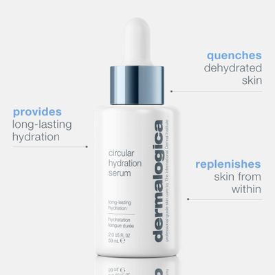 Dermalogica Circular Hydration Serum, Hyaluronic Acid Serum for Face, Deep Hydrating - Delivers long-lasting hydration, 2 fl oz