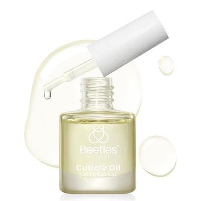 Beetles 7.5ml Cuticle Oil Nail Oil Cuticle Oil Care for Nail, Damaged Cuticles, Stronger Nails Spa and Hand Manicure Essentials for Repaired Thin Nails DIY Home Nail for Women