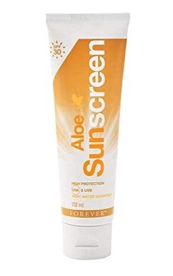 Forever Living - Forever Aloe Sunscreen SPF 30 - with Aloe Vera - Water-Resistant, Broad Spectrum UVA &amp; UVB Defense - Moisturizing Sunblock - 4 fl oz