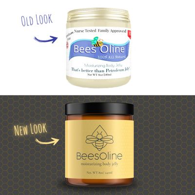 BeesOline Multi-Purpose Natural & Organic Moisturizer-PETROLEUM FREE, Soothes dry cracked itchy skin, protectant beeswax, promotes healing, reduces stretch marks, tattoo aftercare,1-8oz jar
