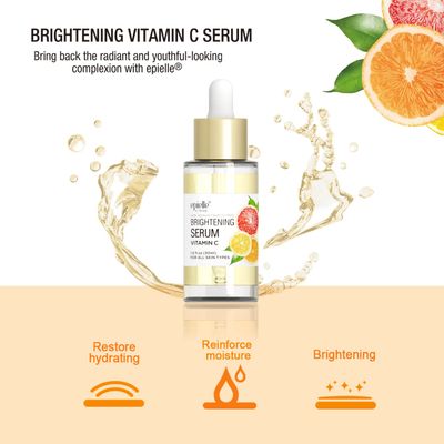epielle Serum For All Skin Types, 100% Vegan & Cruelty-Free, Anti Aging Serum, Serum for Dark Spots, Fine Lines Wrinkles | Gifts for Her (Vitamin C Serum)