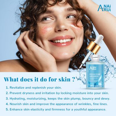 ANAI RUI Polyglutamic Acid Moisturizing Serum with Hyaluronic Acid and Glycerin - Plump, Hydrate, Firm,Face Serum for Dry Skin, Reduce Fine Lines and Wrinkles - 1.05 fl oz