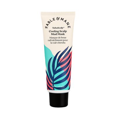 Fable &amp; Mane SahaScalp Cooling Mud Scalp Mask, Dry Scalp Treatment, Scalp Moisturizer Mask, Itchy Scalp Treatment for Dry Itchy Scalps, Scalp Detox - Genuine Fable and Mane Scalp Mask. 6FL oz
