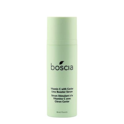 boscia Vitamin C with Caviar Lime Booster Serum - Vegan, Cruelty-Free, Natural &amp; Clean Skin Care - Vitamin C Serum with AHA-Rich Caviar Limes - For All Skin Types - 1 fl oz