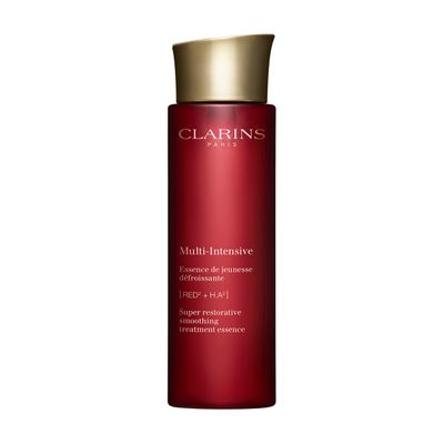 CLARINS Super Restorative Treatment Essence | Anti-Aging Face Lotion For Mature Skin Weakened By Hormonal Changes | Visibly Smoothes, Refines Pores, Softens Skin and Restores Radiance | 6.7 Fl Oz