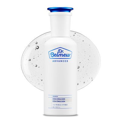 DR. BELMEUR Advanced Cica Emulsion (5.1fl oz) - Soothing, Hydrating Lightweight Moisturizer for Sensitive Skin. Korean Skin Care. Centella Asiatica, Panthenol.