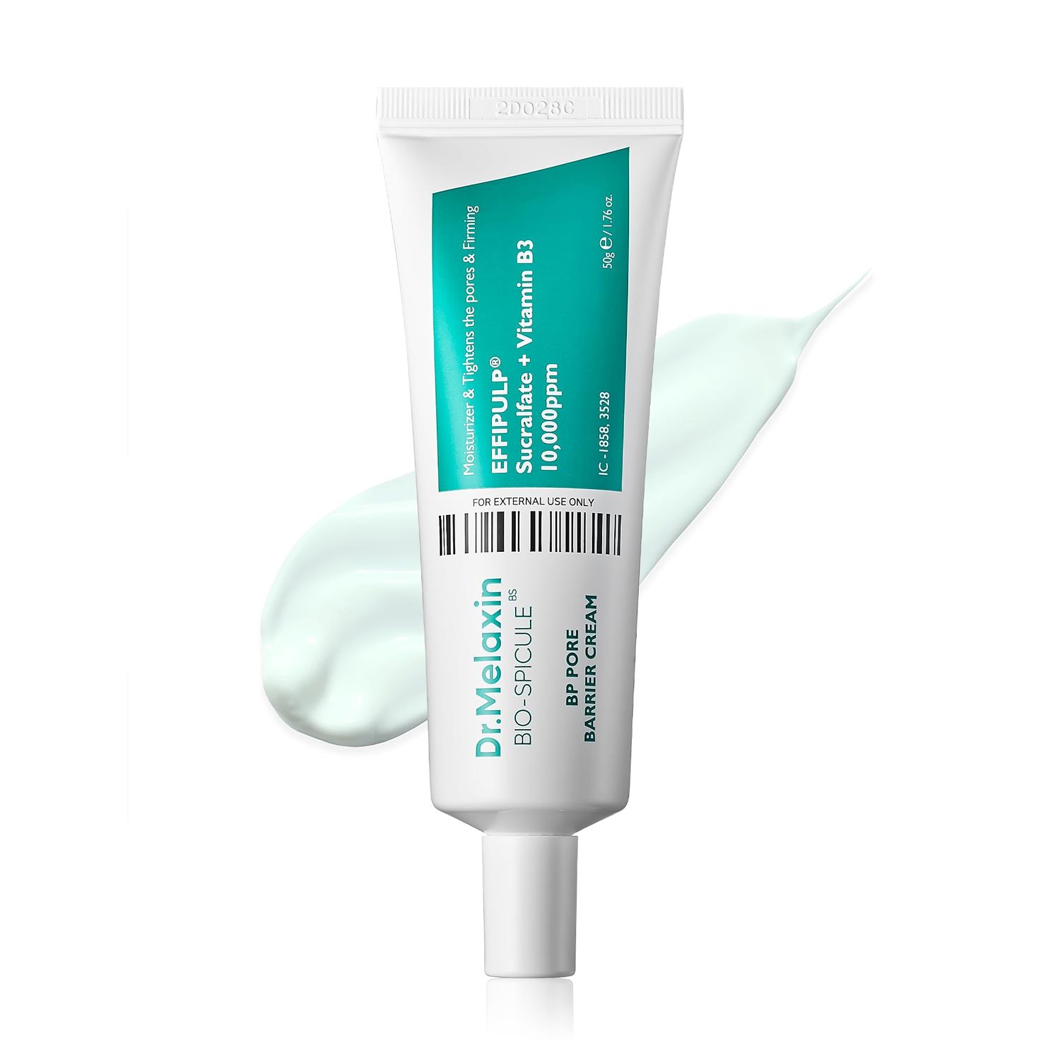 Dr.Melaxin BP Barrier Cream 50g, 1.76 oz. | Bio spicule Stimulating Pore Roots, Pore Tightening, Provision of skin elasticity
