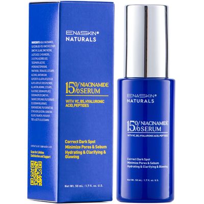 Enaskin Naturals 15% Niacinamide Serum With VC, B5, Hyaluronic Acid, Peptide | For All Skin Types