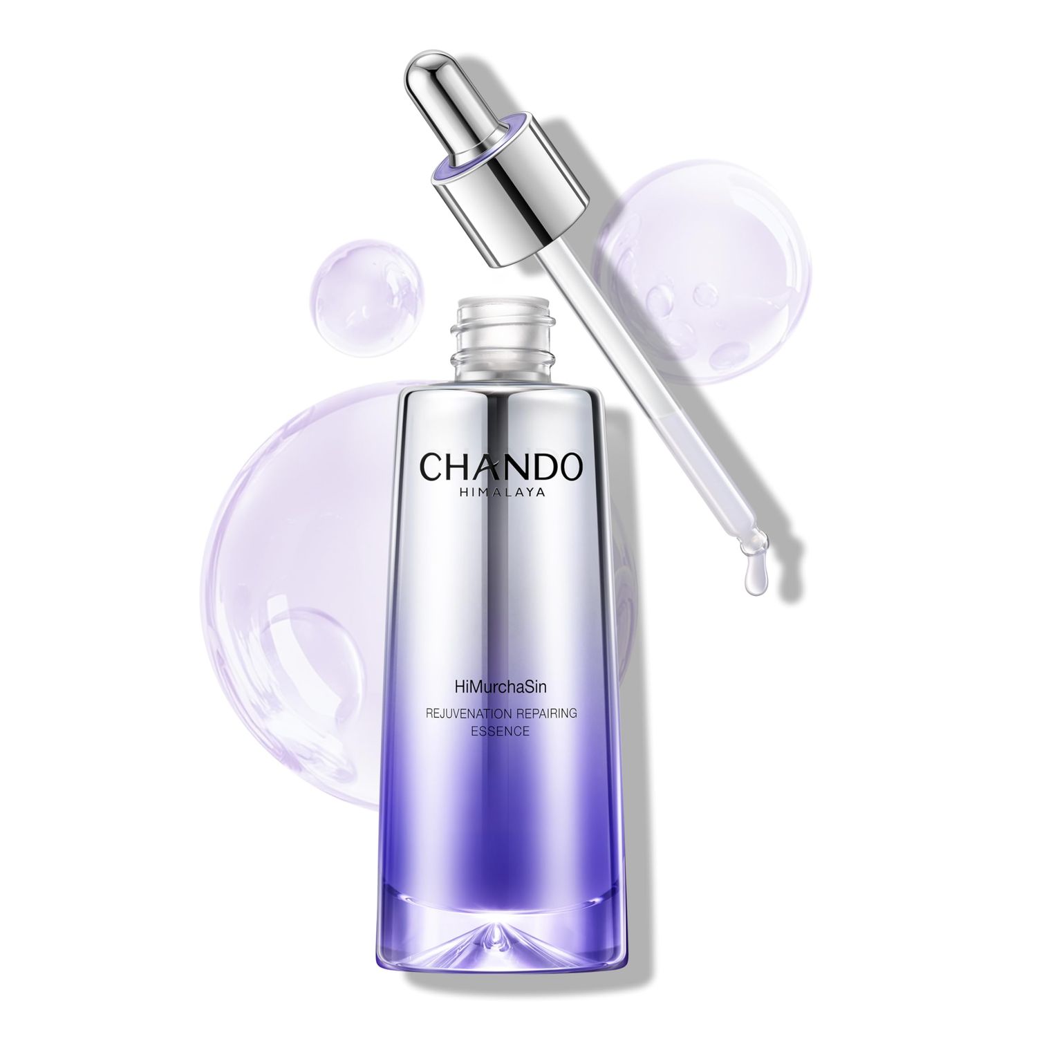 CHANDO HIMALAYA Advanced Repair Face Serum (50mL/1.69oz) - Anti Aging Essence with Rose Extract &amp; Hyaluronic Acid &amp; Peptide for Renew Resurfacing, Visibly Hydrates &amp; Plumps Skin
